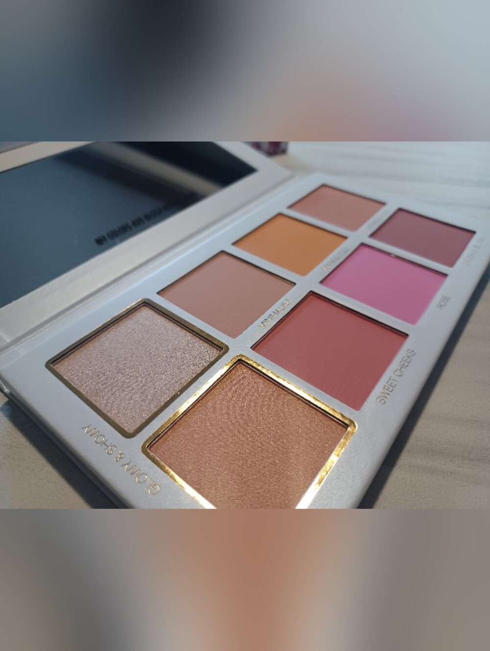SCOTT BARNES Multi-Shade Eye & Cheek Palette — Pink, Peach, Gold Tones